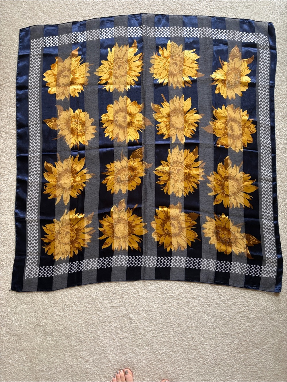 Sunflower Print Scarf